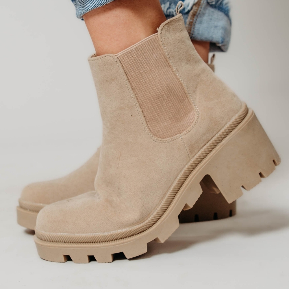 Tan Suede Ankle Boots